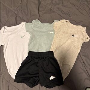 Nike Beige Baby Onesie
